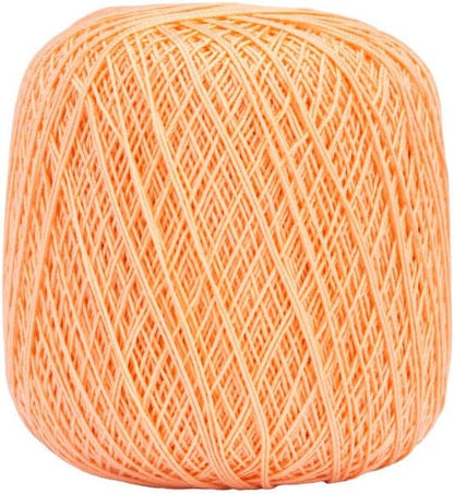 Aunt Lydia Classic Light Peach Crochet - 3 Pack of 350y/320m - Cotton - Gauge 10 - Crochet