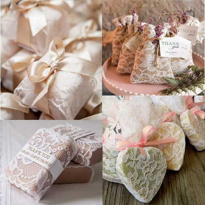 lace roll 12 inch 72Ft Pink Fabric for Wedding lace Table Runners Chair sash Bow DIY Wedding Party Art Craft Decor