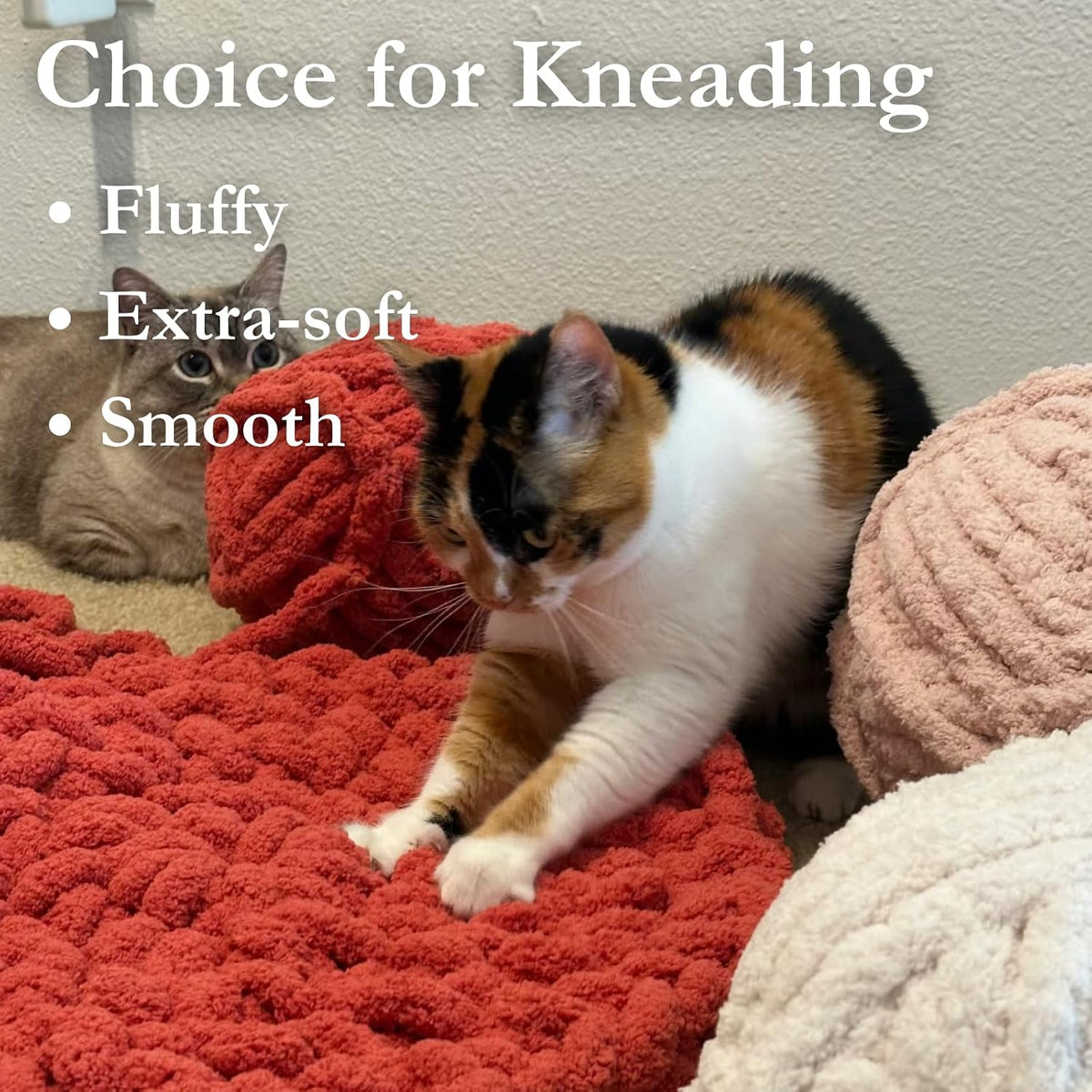 Cat Kneading Mat, Handmade Round Cushion Bed Pad Kittens (Pink, S)