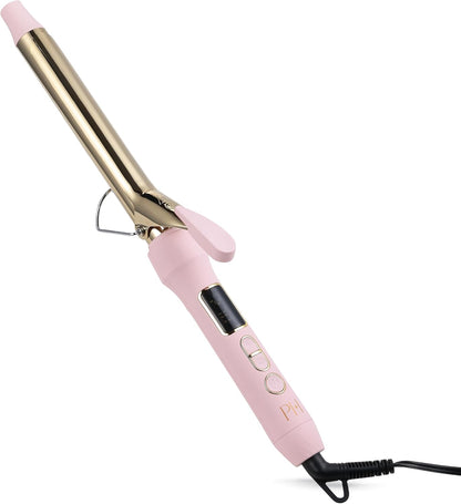 Paris Hilton - Curling Iron Hair Styler with Adjustable Heat, Pink