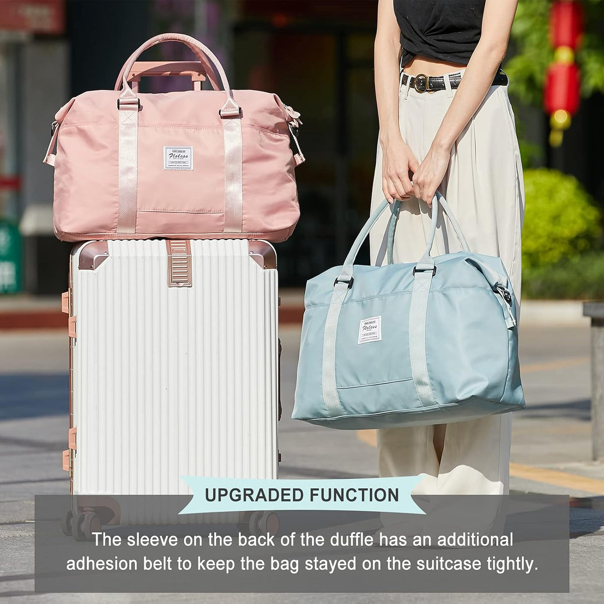 Travel Duffel Bag, Carry On Overnight Weekender Bags for Women