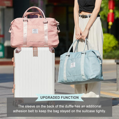 Travel Duffel Bag, Carry On Overnight Weekender Bags for Women