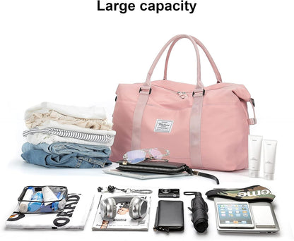 Travel Duffel Bag, Carry On Overnight Weekender Bags for Women
