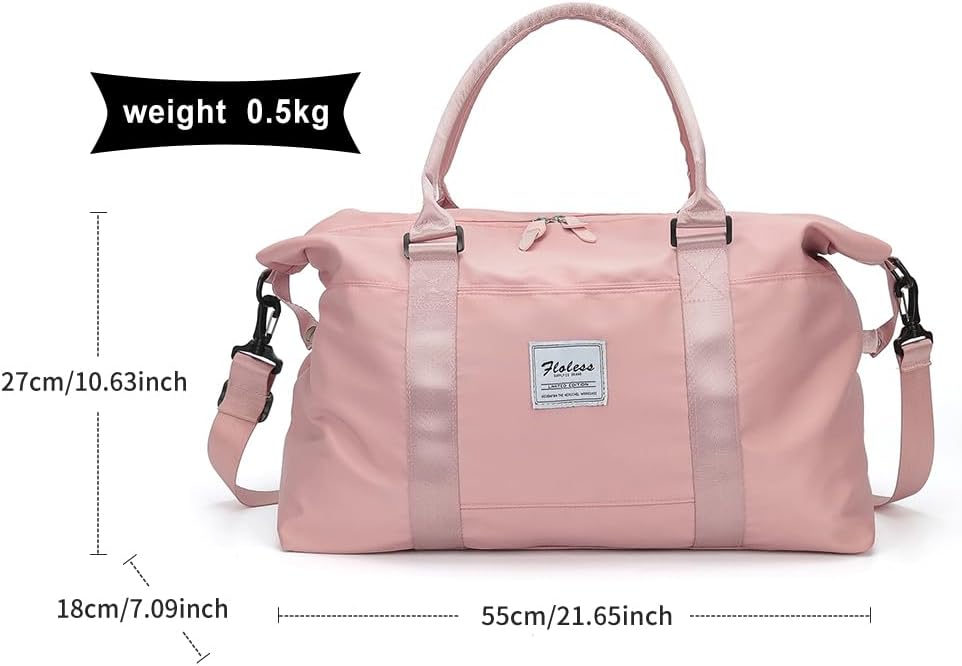 Travel Duffel Bag, Carry On Overnight Weekender Bags for Women