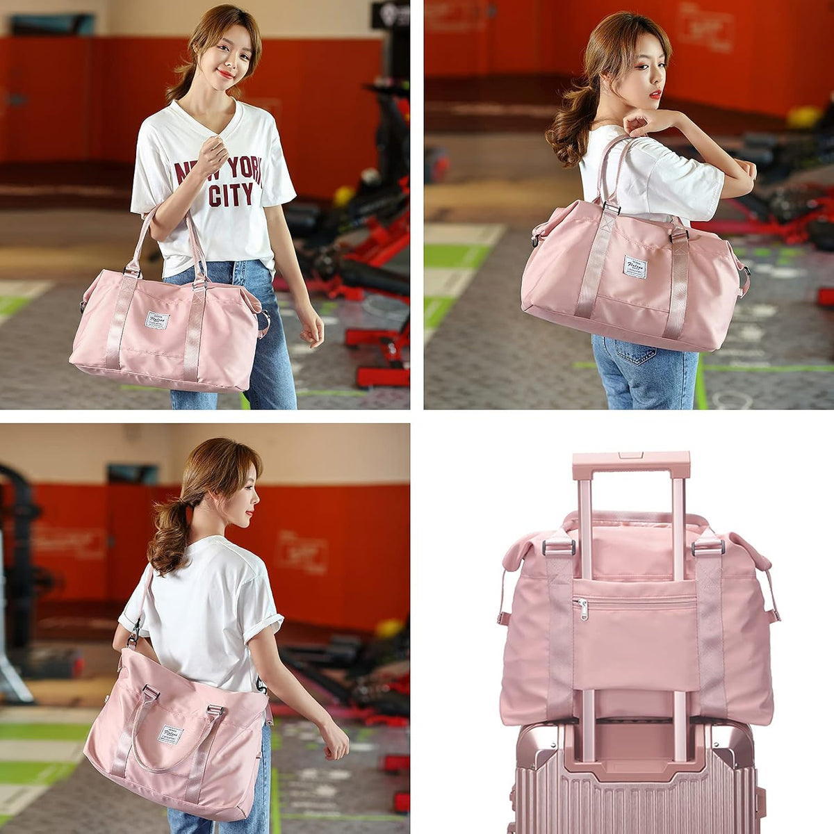 Travel Duffel Bag, Carry On Overnight Weekender Bags for Women