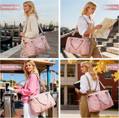 Travel Duffel Bag, Carry On Overnight Weekender Bags for Women
