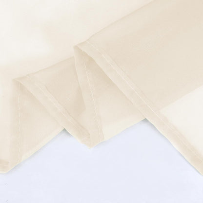 HUTO Beige Peach Sheer Window Scarf Valances for Girls Room Sheer Soft Voile Curtain Scarves for Wedding Party Canopy Bed 216 Extra Long 1 Panel