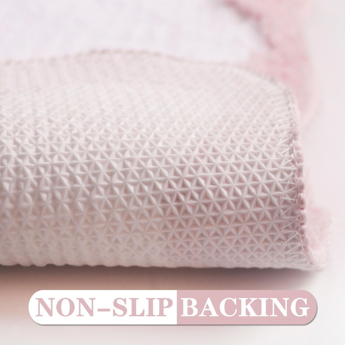 Pink Bow Bath Mat for Bathroom 20"x32", Cute Preppy Rugs with Scalloped Edges, Soft Microfiber, Ultra Absorbent, Non-Slip, Aesthetic Coquette Room Decor for Vanity, Shower, Bedroom, Sink Area