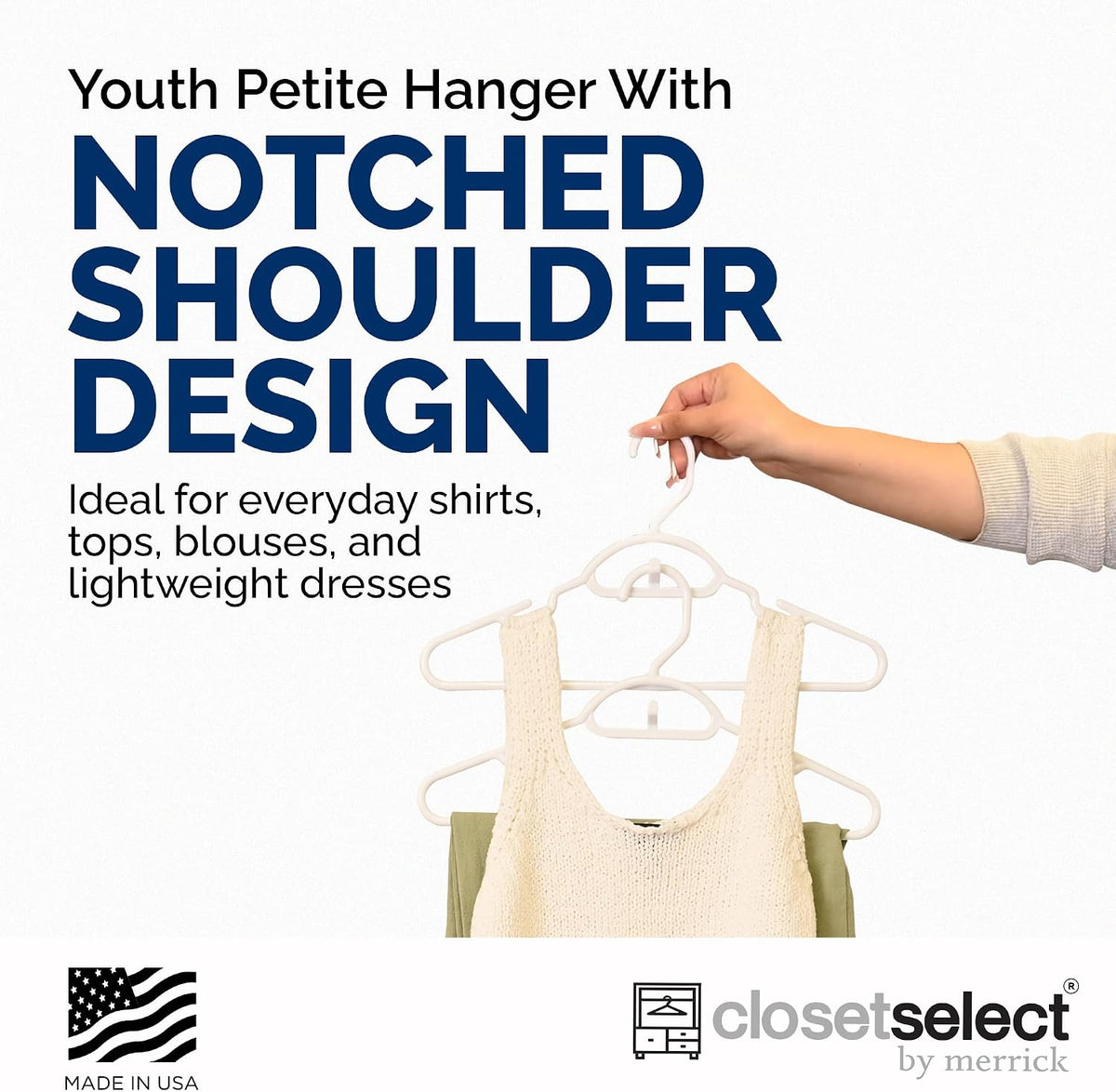 Youth Petite Hangers 30 Pack - 13 Inch Plastic Petite & Preteen Hangers for Closet, Good for Children Sizes 4 to 10, Non-Slip Infant Hangers with Shoulder Grooves | Pink