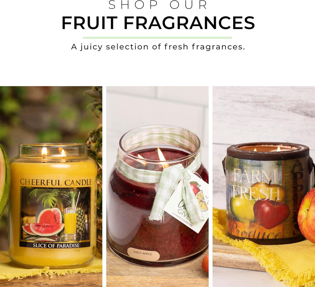 Juicy Peach Papa Scented Glass Jar Candle (34oz) with Lid & True to Life Fragrance Made in USA