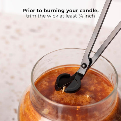 Juicy Peach Papa Scented Glass Jar Candle (34oz) with Lid & True to Life Fragrance Made in USA