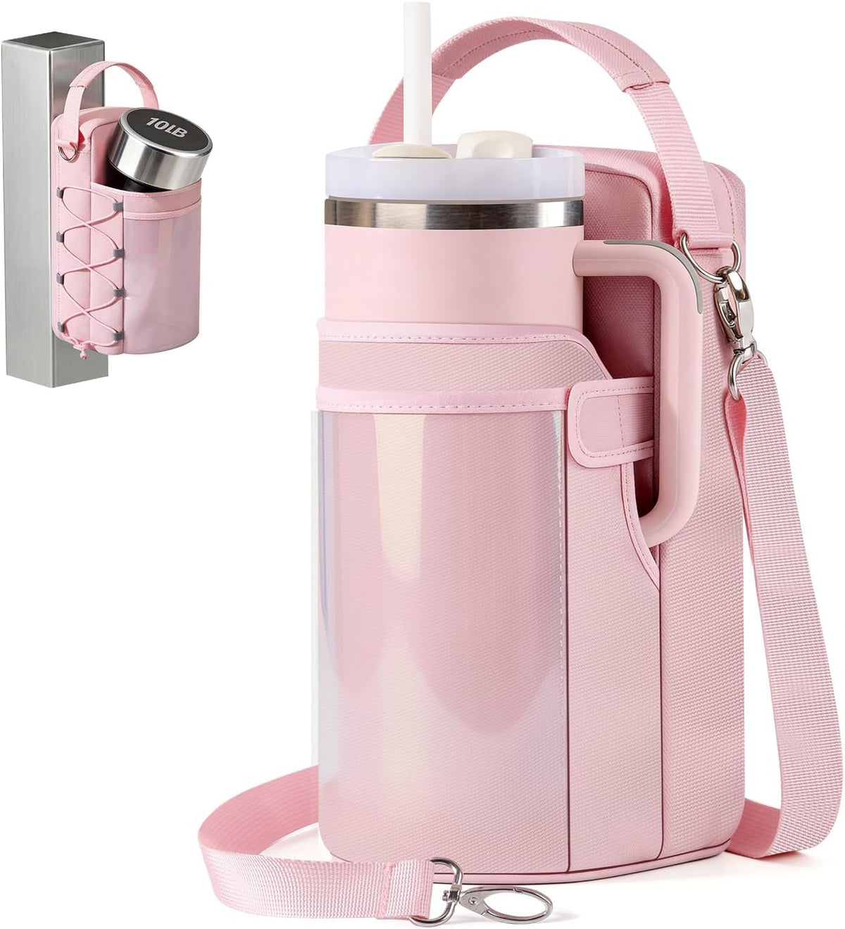 Magnetic Gym Bag for Women - Water Bottle Holder Bag Carrier
