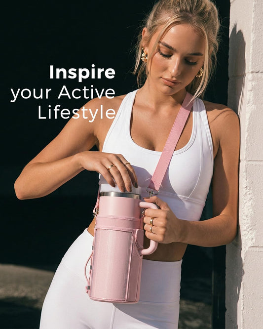Magnetic Gym Bag for Women - Water Bottle Holder Bag Carrier