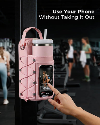Magnetic Gym Bag for Women - Water Bottle Holder Bag Carrier