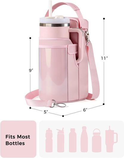 Magnetic Gym Bag for Women - Water Bottle Holder Bag Carrier