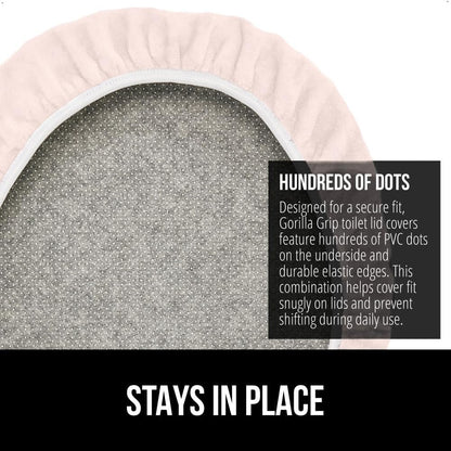 Thick Memory Foam Toilet Lid Seat Cover, 19.5x18.5 Pink