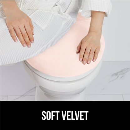 Thick Memory Foam Toilet Lid Seat Cover, 19.5x18.5 Pink