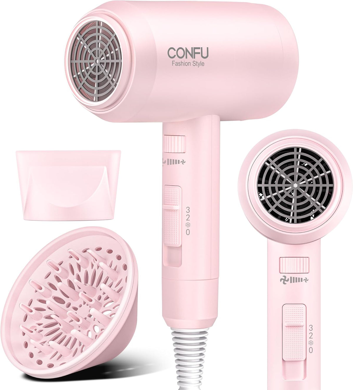 Hair Dryer with Diffuser, Hair Dryers for Women 1600W
