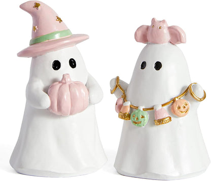 Halloween Decor Indoor, Pastel Pink Ghost Decorations for Home