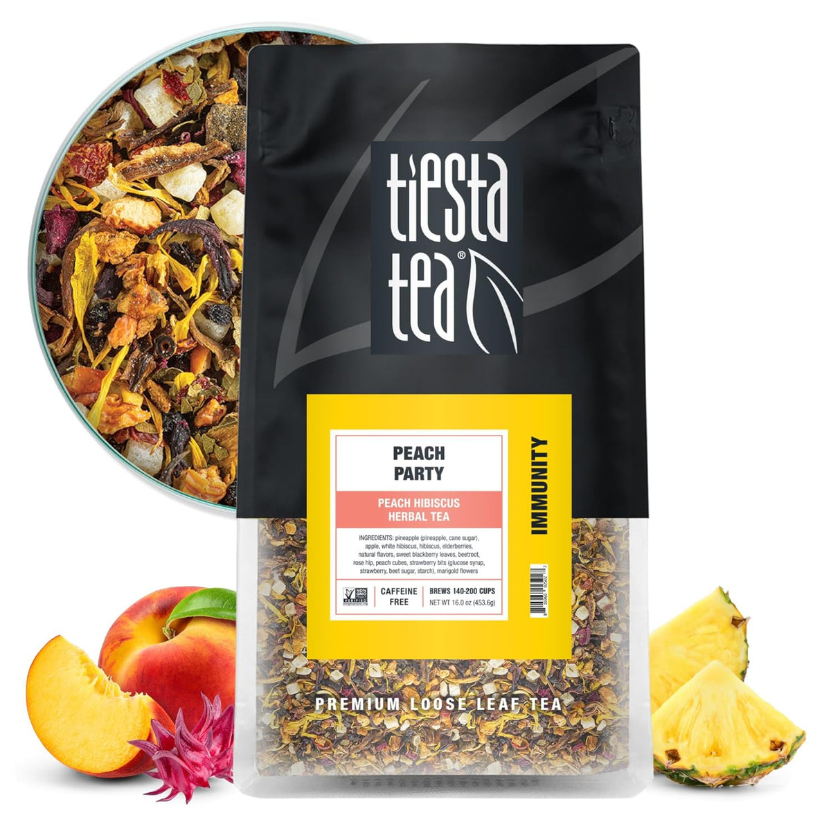 Peach Party, Peach Hibiscus Herbal Tea