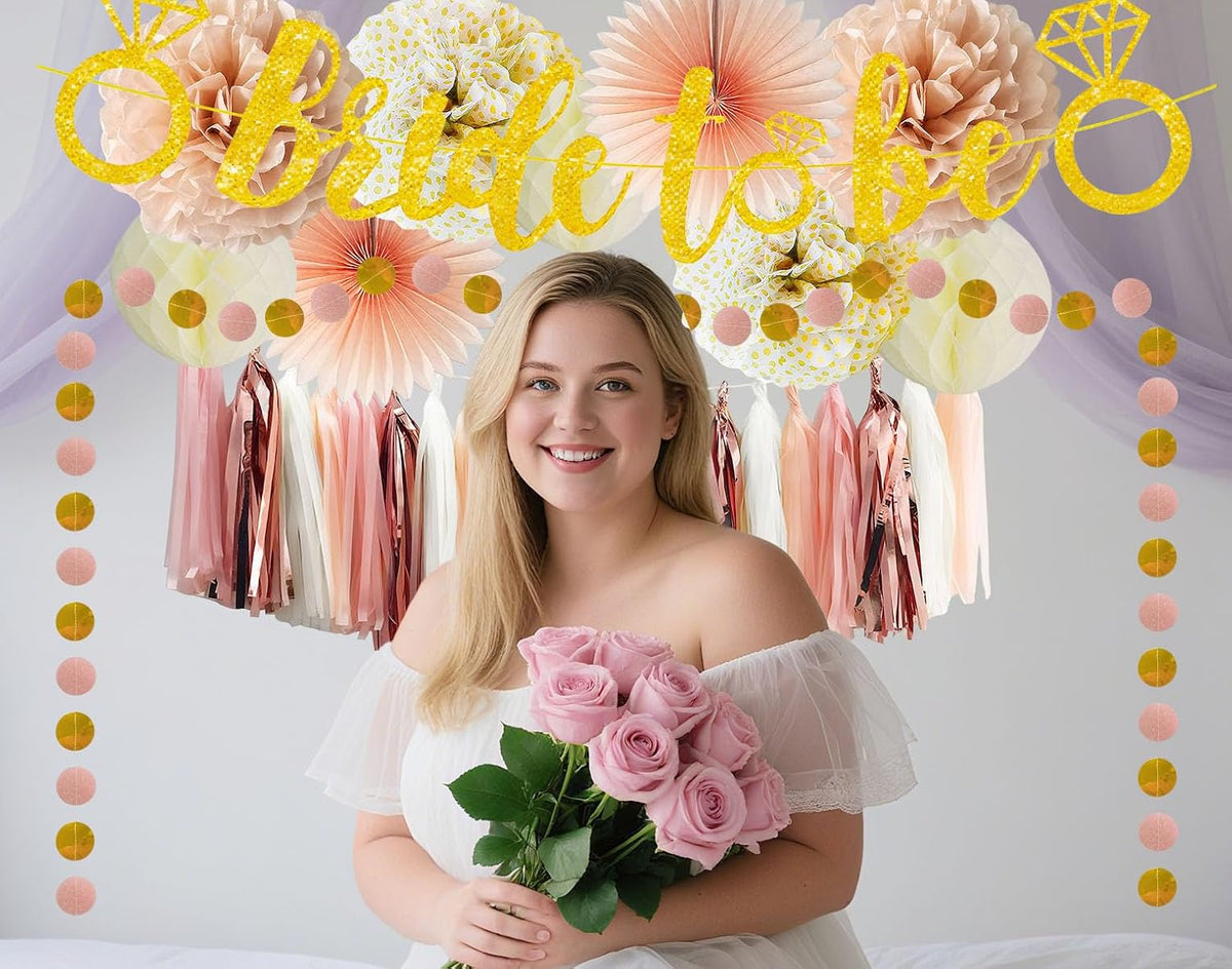 Bride To Be Decoration Rose Gold Bachelorette Party & Wedding Shower Decor