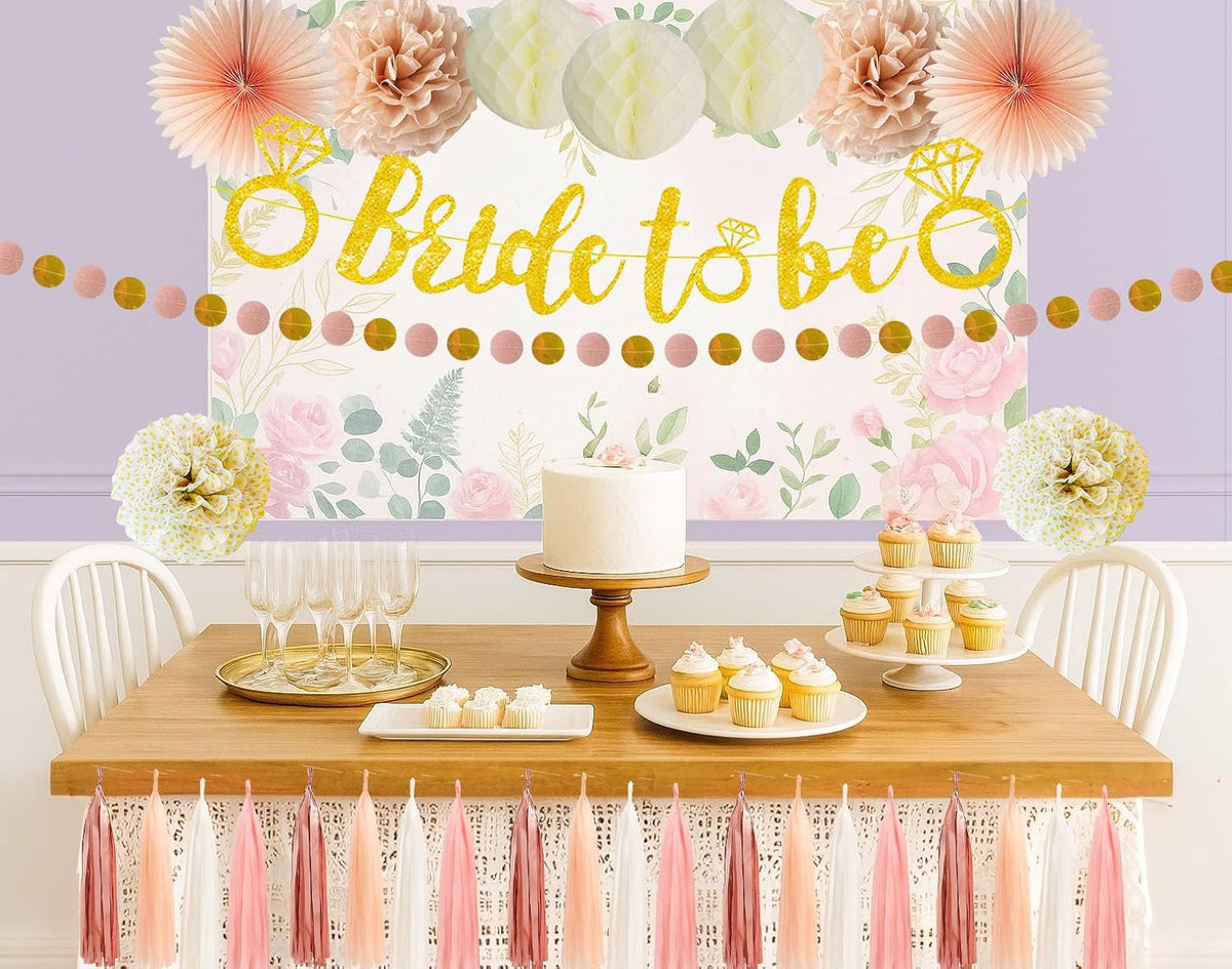 Bride To Be Decoration Rose Gold Bachelorette Party & Wedding Shower Decor