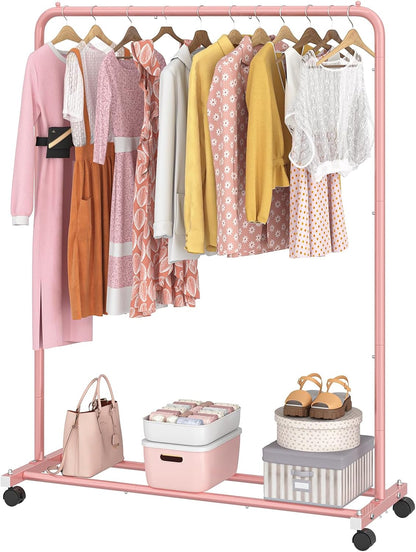 Clothes Clothing Garment Rack, Clothes Organizer, Pink