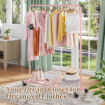 Clothes Clothing Garment Rack, Clothes Organizer, Pink