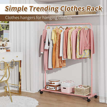 Clothes Clothing Garment Rack, Clothes Organizer, Pink