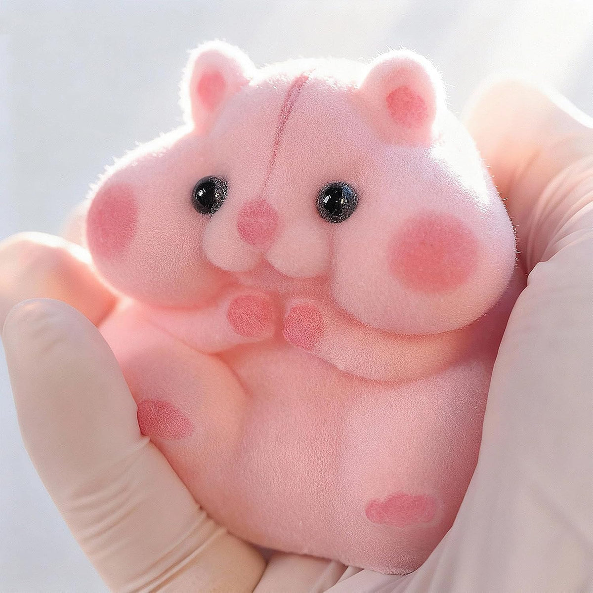 Handmade Taba Squishy Hamster Toy, Cute Squishy Stress Relief Fidget Toy