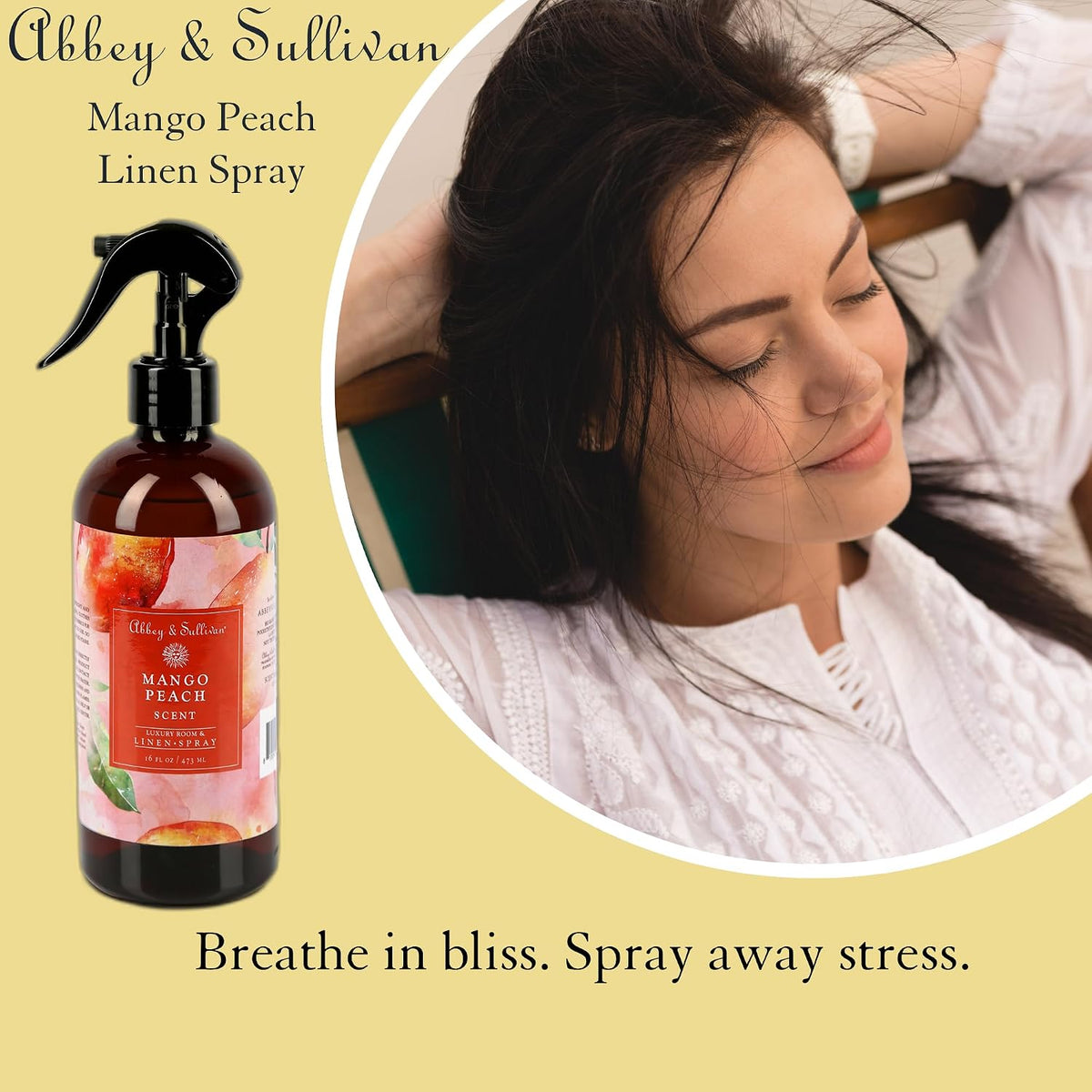 Linen Spray, Mango Peach, 16 oz