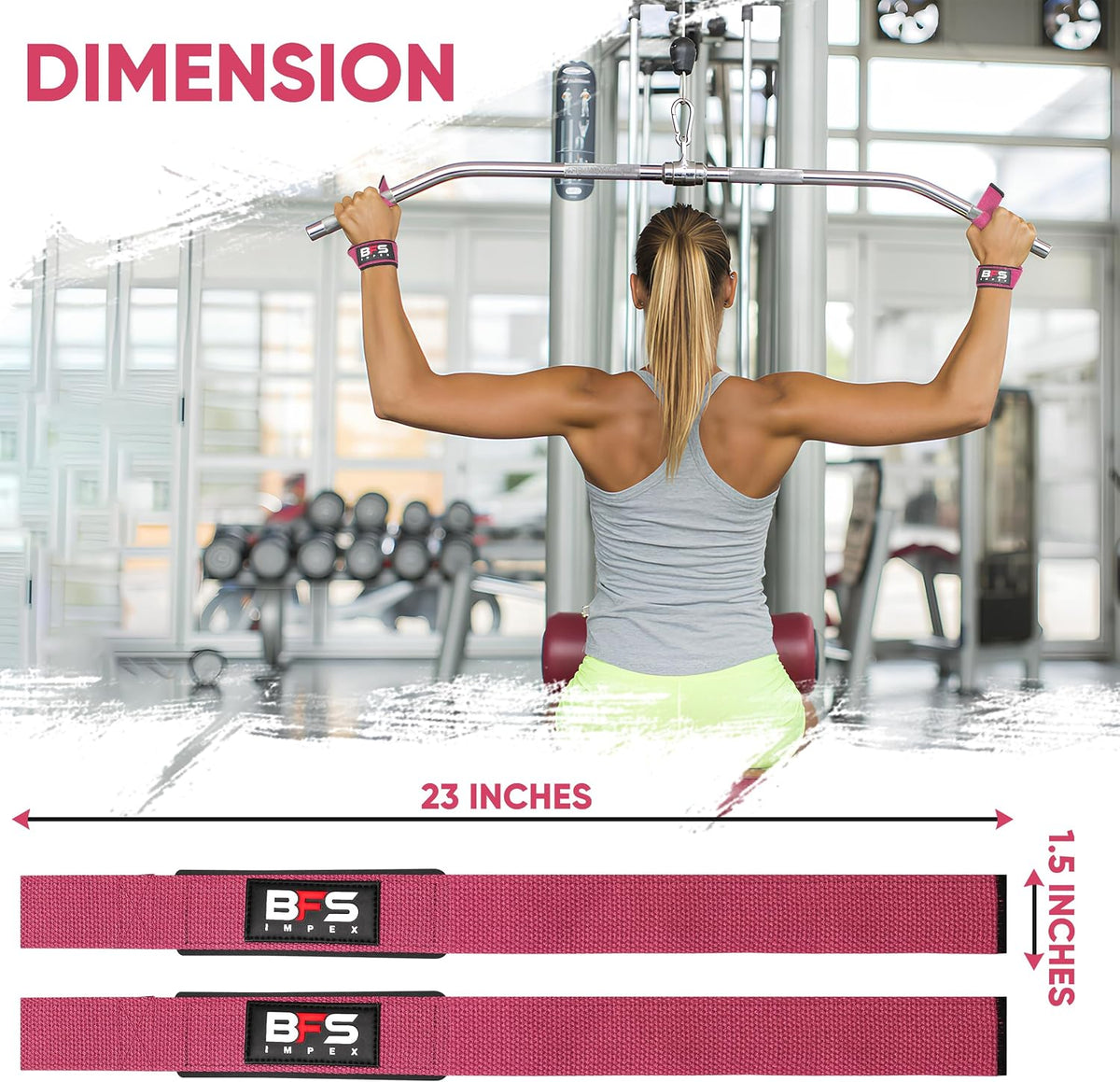 Lifting Straps for Weightlifting, Weightlifting Cotton Straps with Neoprene Padding for Men women Gym Wrist Straps for Bodybuilding powerlifting, Strength Training and Deadlifting