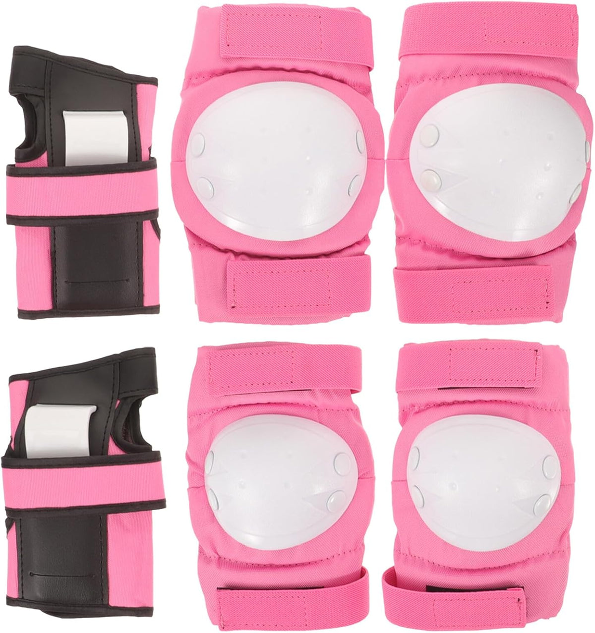 Protective Gear Set with Knee Pads and Wrist Guards for Roller Skating and Scooter Riding, Pink Size S Suitable Under 35kg, Sports Joint Protector for Skating and Outdoor