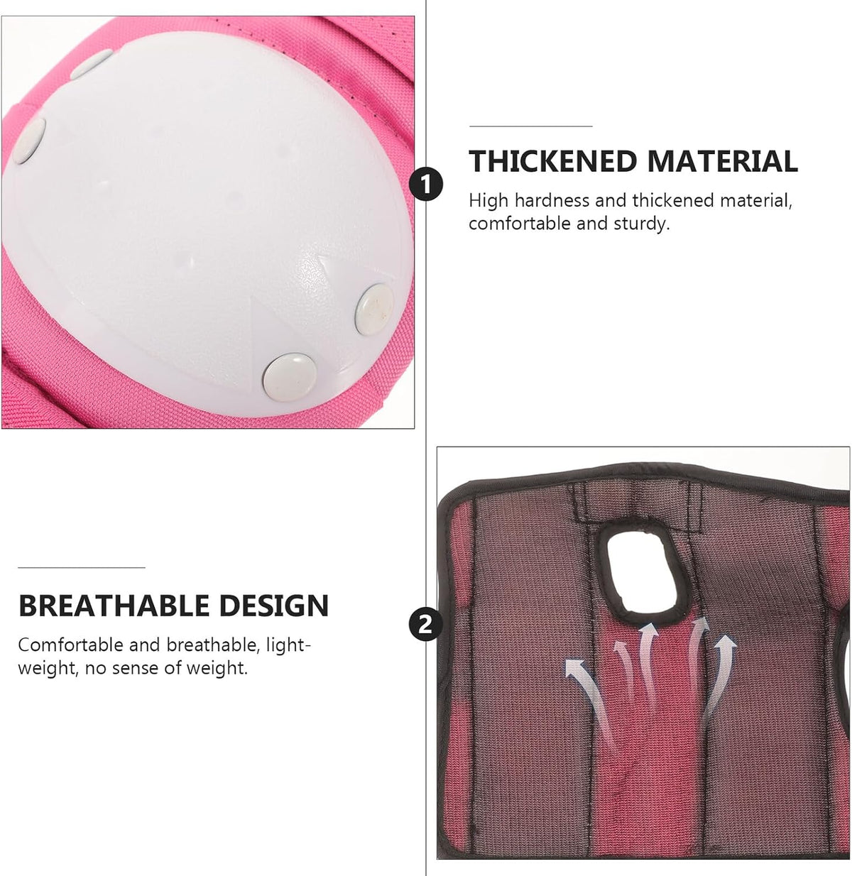 Protective Gear Set with Knee Pads and Wrist Guards for Roller Skating and Scooter Riding, Pink Size S Suitable Under 35kg, Sports Joint Protector for Skating and Outdoor