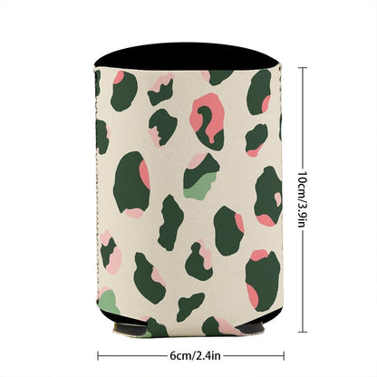 Reusable Neoprene Peach Leopard Pattern Iced Coffee Sleeve Insulated Cup Holder for 16-20oz Tumblers Soft Protective Thermal Sleeve for Hot Cold Drinks Washable Cup Protector for Travel Office Commute