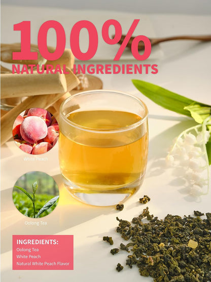 White Peach Oolong Loose Leaf Tea, Tie Guan Yin, Peach Aroma, 5.3 oz