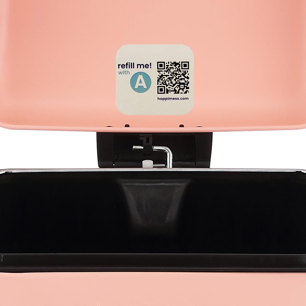 Betty 8 Gal Step Trash Can Soft-Close Lid, Flamingo Pink