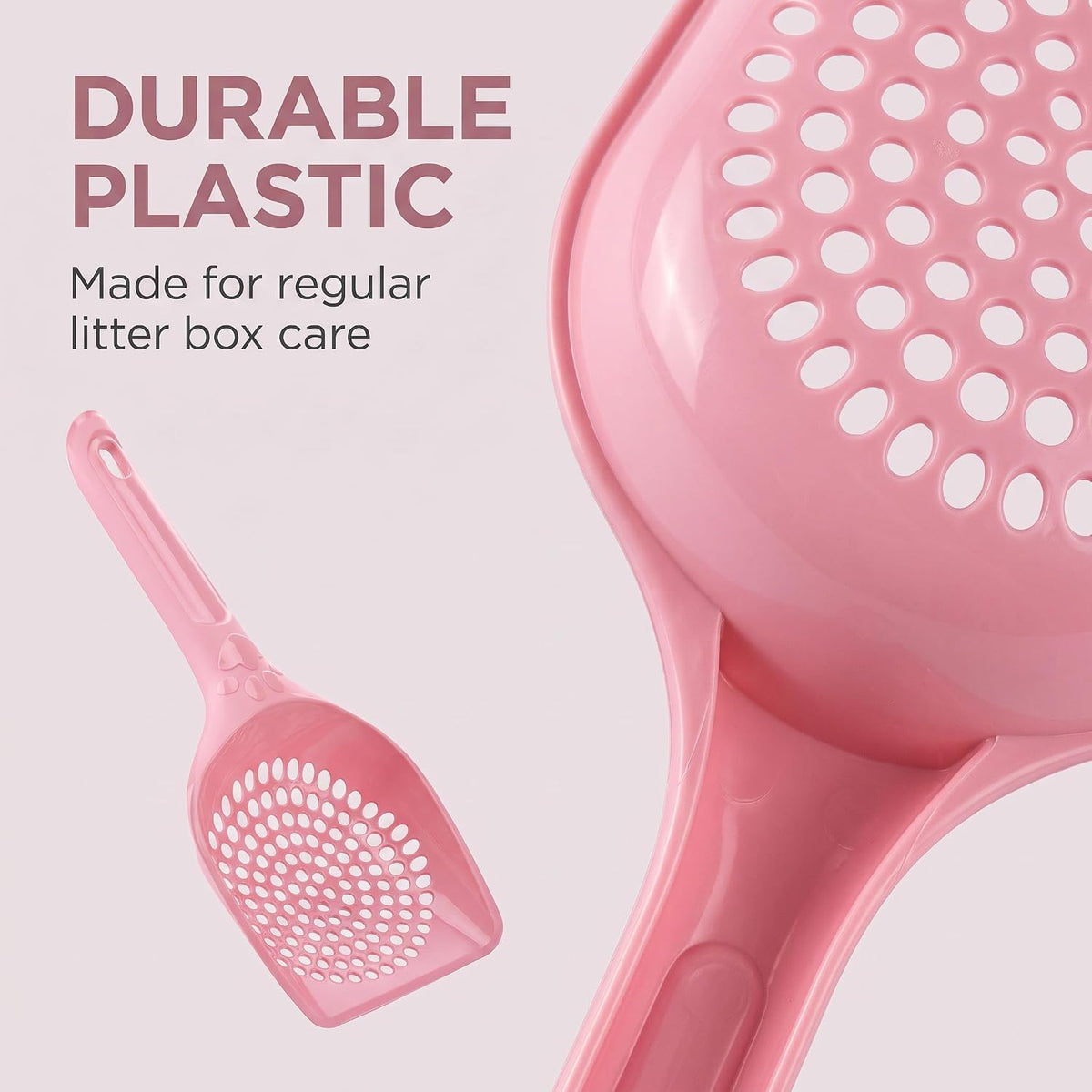 Pink Plastic Cat Litter Scoop Pet Care Sand Waste Scooper Shovel Hollow Cleaning Tool Pet Supplies Easy to Clean Cat Litter Scoops