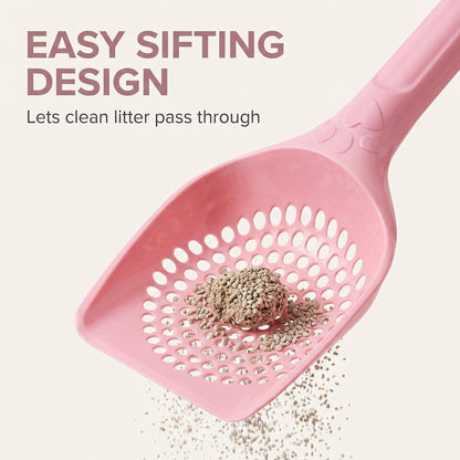 Pink Plastic Cat Litter Scoop Pet Care Sand Waste Scooper Shovel Hollow Cleaning Tool Pet Supplies Easy to Clean Cat Litter Scoops
