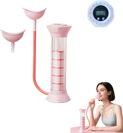 Digital Breathing Dumbbells Raining Device with Adjustable air holes(Pink)