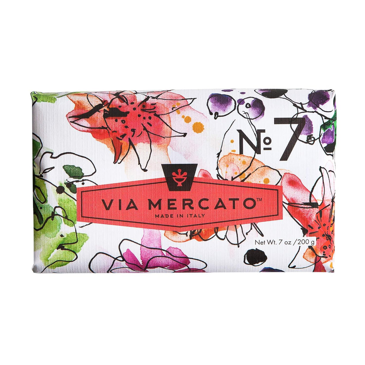 Italian Soap Bar (200 g), No. 7 - Peach, Fig Blossom & Rose