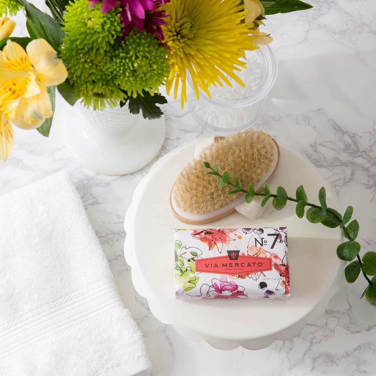 Italian Soap Bar (200 g), No. 7 - Peach, Fig Blossom & Rose