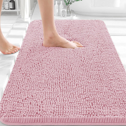 Bathroom Rugs 30x20, Extra Soft Absorbent Chenille Bath Rugs