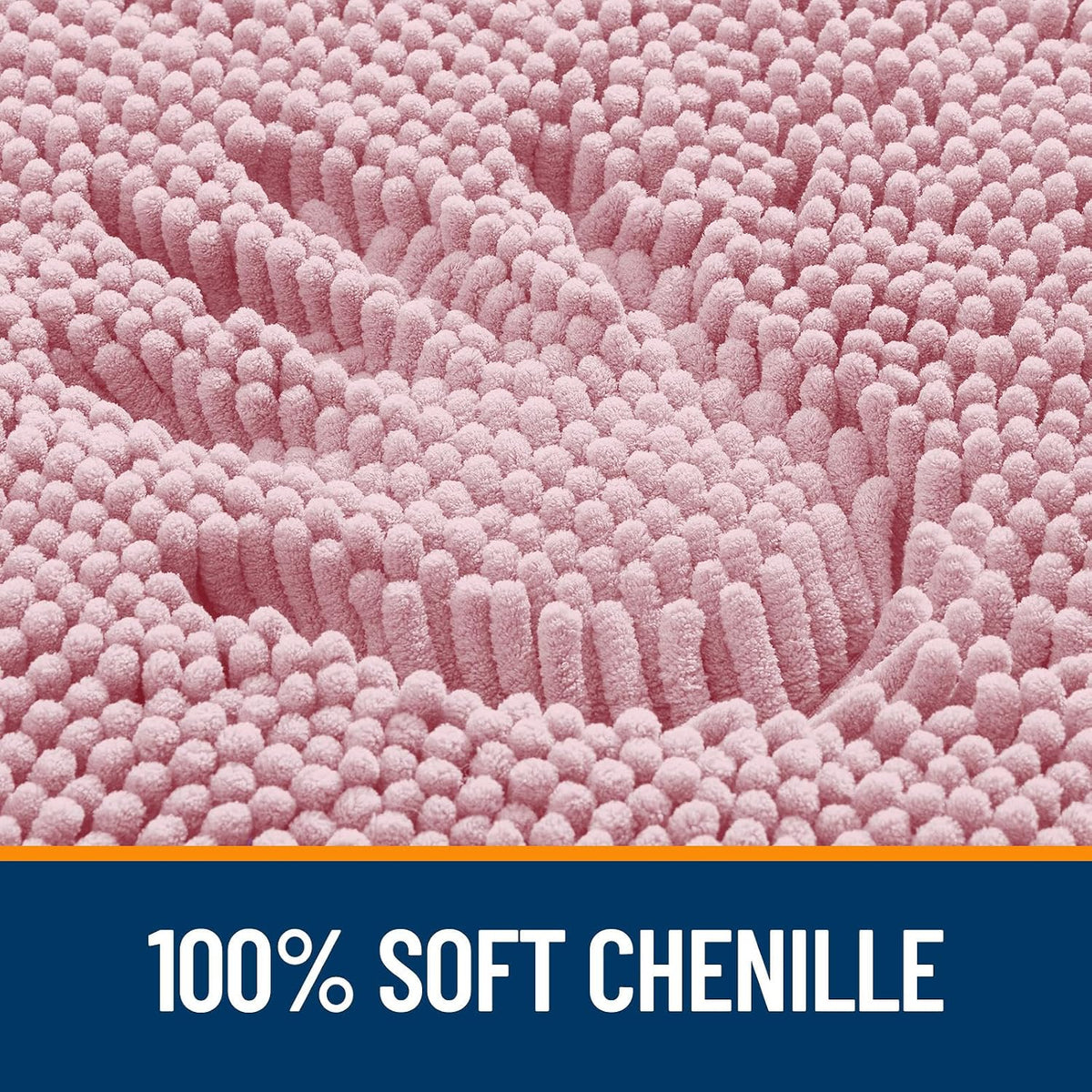Bathroom Rugs 30x20, Extra Soft Absorbent Chenille Bath Rugs