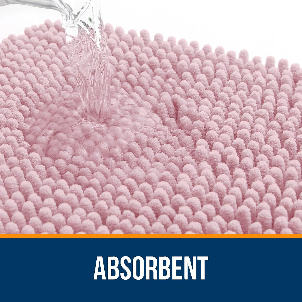 Bathroom Rugs 30x20, Extra Soft Absorbent Chenille Bath Rugs