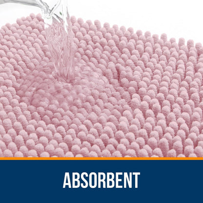 Bathroom Rugs 30x20, Extra Soft Absorbent Chenille Bath Rugs