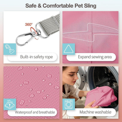 Dog Sling Carrier for Small Dogs, Lightweight Crossbody Pet Bag