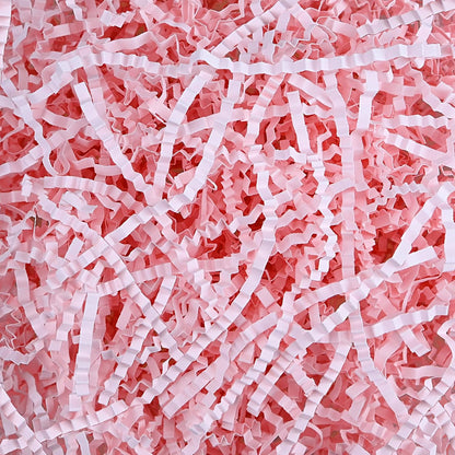 10.5oz/300g Crinkle Cut Paper Shred Filler, Packing Grass Cushion for Valentine's Day Wedding Birthday Anniversaries Halloween Confetti Box Bag Basket Filling Gift Decoration - Light Pink