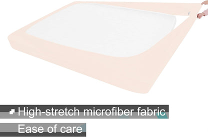 Full Size Box Spring Cover Jersey Knit Stretchy, Pink