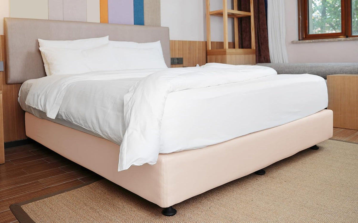 Full Size Box Spring Cover Jersey Knit Stretchy, Pink